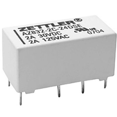 Zettler Electronics AZ832P2-2C-5DE Printrelais 5 V/DC 3 A 2x wisselcontact 1 stuk(s)
