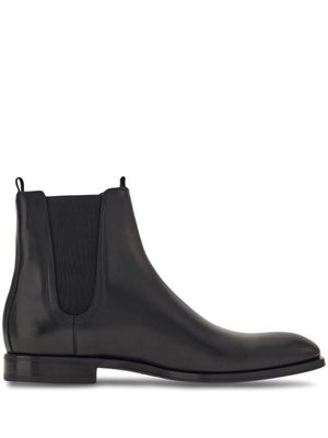 Ferragamo bottes en cuir à bout en amande - Noir