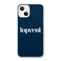 Topvent Navy: iPhone 13 Transparant Hoesje