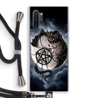 Volle maan: Samsung Galaxy Note 10 Plus Transparant Hoesje met koord