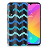 Xiaomi Mi 9 Lite | TPU bumper | Zigzag Blauw