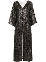 Baruni robe longue Loretta à sequins - Noir - thumbnail