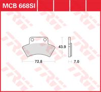 TRW Remblokken, en remschoenen voor de moto, MCB668SI Sinter offroad
