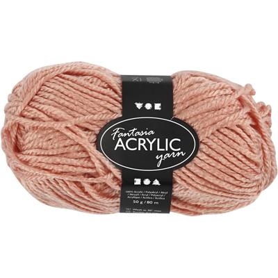 Creativ Company Acrylgaren, beige, 50gr, 80m