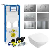 Geberit UP320 Toiletset set48 Villeroy & Boch O.Novo DirectFlush Compact Met Sigma drukplaat