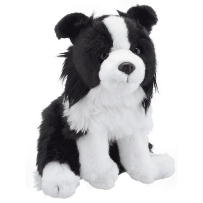 Pluche Border Collie honden knuffel 20 cm speelgoed   -