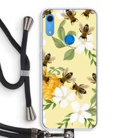 No flowers without bees: Huawei Y6s Transparant Hoesje met koord