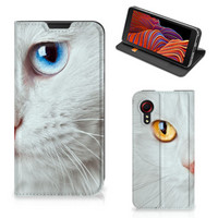 Samsung Galaxy Xcover 5 Hoesje maken Witte Kat