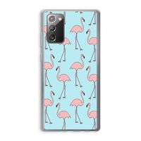 Anything Flamingoes: Samsung Galaxy Note 20 / Note 20 5G Transparant Hoesje
