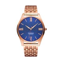 YAZOLE 376 mannen Fashion Business stalen band Band Quartz Wrist Watch (blauw)