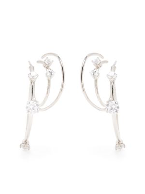 Panconesi créoles Constellation à ornements en cristal - Argent