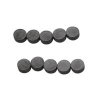 Rayher hobby magneten - 20x - rond - knutsel/koelkast magneten - 8 x 4 mm