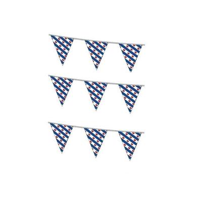 Vlaggenlijn Friesland - 3x stuks - 10 meter - kunststof