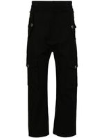 Balmain straight-leg canvas cargo trousers - Noir