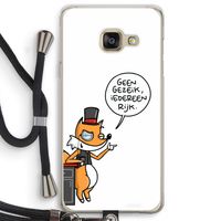 Geen Gezeik: Samsung Galaxy A3 (2016) Transparant Hoesje met koord