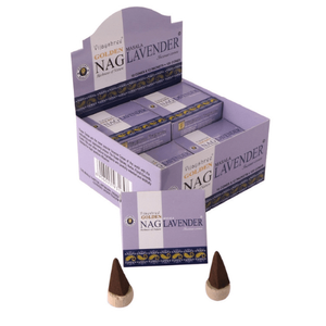 Golden Nag Wierookkegels -  Lavender