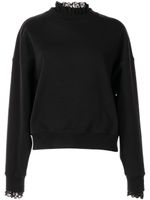 Goen.J sweat à détails en crochet - Noir