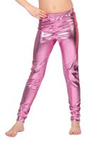Legging metallic roze