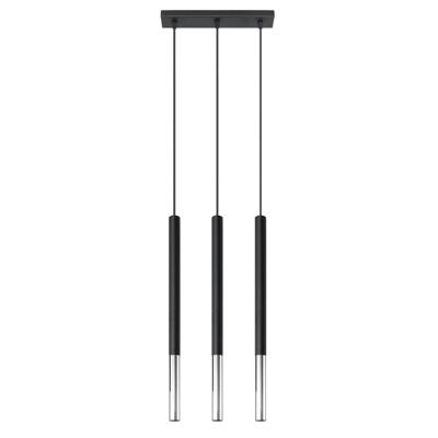Hanglamp MOZAICA 3L zwart/chroom
