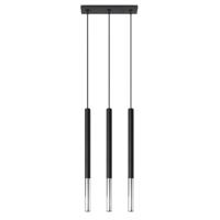Hanglamp MOZAICA 3L zwart/chroom