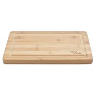 Snijplank bamboe hout rechthoek 29 cm - Snijplanken voor groente, fruit, vlees en vis - Keuken/kookbenodigdheden - thumbnail