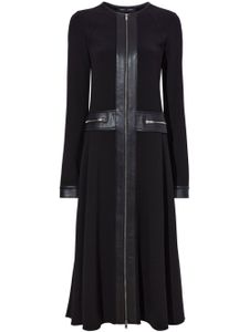 Proenza Schouler robe en cuir artificiel à manches longues - Noir