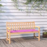 Bankkussens 2 st 180x50x7 cm stof roze