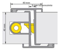 Alprokon Prefab deurnaald 19-1 F1 40mm 600U20 2850mm - thumbnail