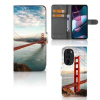 Motorola Edge 30 Pro | Flip Cover | Golden Gate Bridge