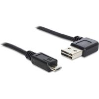 DeLOCK 0.5m, USB2.0-A/USB2.0 Micro-B USB-kabel 0,5 m USB A Micro-USB B Zwart - thumbnail