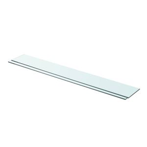 vidaXL Schappen 2 st 90x12 cm glas transparant