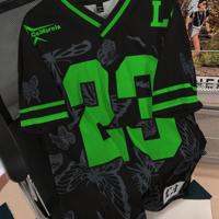 Bon&Bon Sporsity Heren Voetbal T-shirt - Oversized V-hals Mesh Top Veel kleurig / M