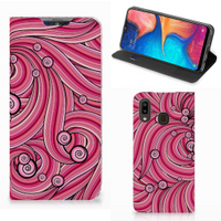 Samsung Galaxy A30 Bookcase Swirl Pink - thumbnail