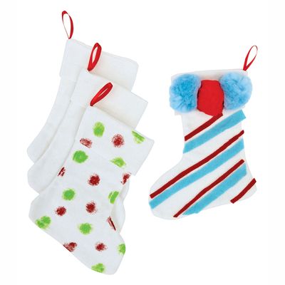 Colorations - versier je eigen kerstsok, set van 12