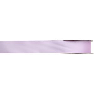 1x Lila satijnlint rollen 1 cm x 25 meter cadeaulint verpakkingsmateriaal   -