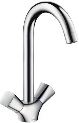 Hansgrohe Logis 2-greeps keukenkraan Chroom