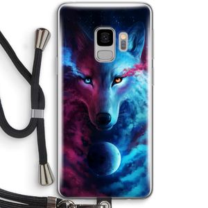 Where Light And Dark Meet: Samsung Galaxy S9 Transparant Hoesje met koord