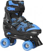 Roces Rolschaatsen Quaddy 3.0 jongens zwart/blauw maat 30-33 - thumbnail