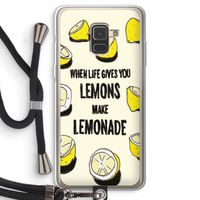 Lemonade: Samsung Galaxy A8 (2018) Transparant Hoesje met koord