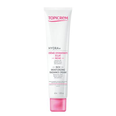 Topicrem Face Care Crème Hydra+ Rich Moisturizing Radiance Cream 40ml