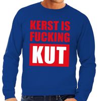 Foute kerstborrel trui blauw Kerst Is Fucking Kut heren 2XL (56)  -