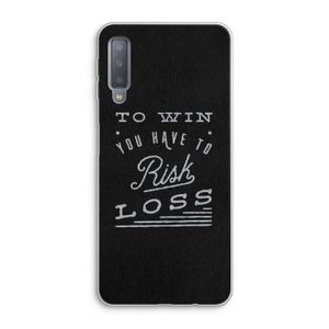Risk loss: Samsung Galaxy A7 (2018) Transparant Hoesje