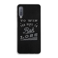 Risk loss: Samsung Galaxy A7 (2018) Transparant Hoesje