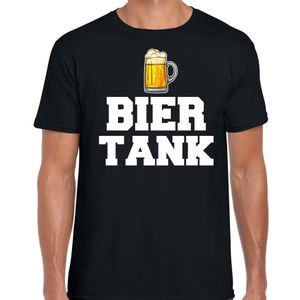 Drank t-shirt bier tank zwart voor heren - Drank / bier fun t-shirt