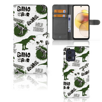 Telefoonhoesje met Pasjes voor Motorola Moto G73 Dinosaurus - thumbnail