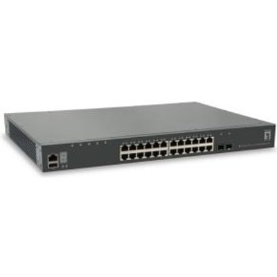 LevelOne GTL-2881 Managed network switch L3 Gigabit Ethernet (10/100/1000) Grijs netwerk-switch