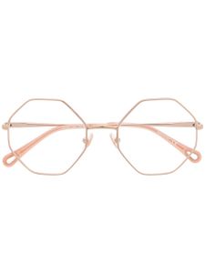 Chloé Eyewear lunettes de vue à monture structurée - Or