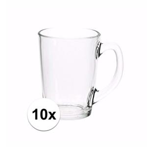 Luminarc Theeglas - 10x - transparant - glas - 8 x 11 cm - 320 ml - hittebestendig