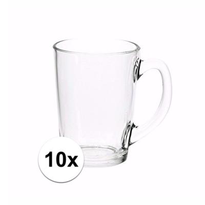 Luminarc Theeglas - 10x - transparant - glas - 8 x 11 cm - 320 ml - hittebestendig