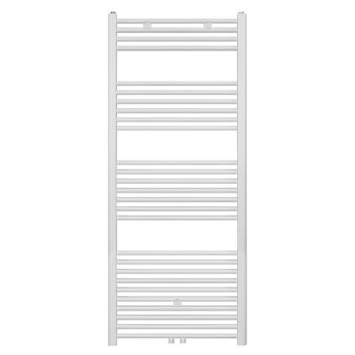 Belrad Handdoekradiator - middenaansluiting - 1600X600mm - 828 Watt - Wit Mat Geborsteld BWM1600600